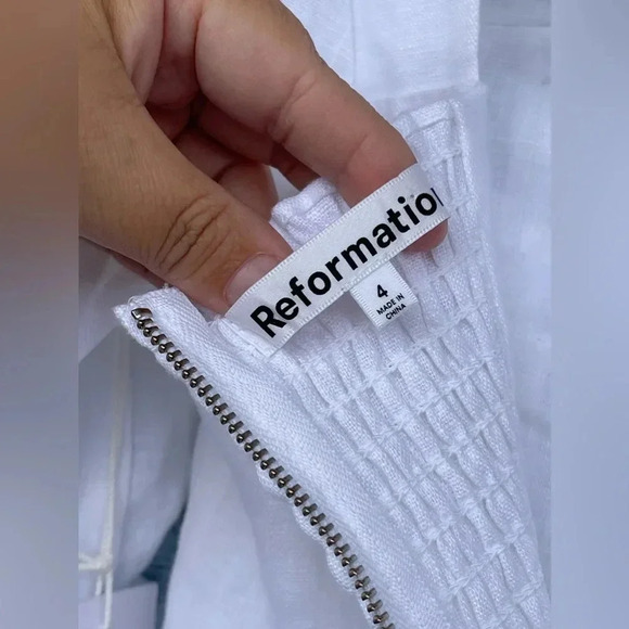 Reformation Spring Linen Dress New size 4 - Picture 9 of 15